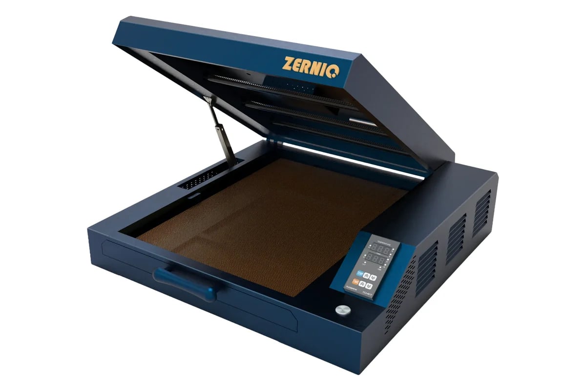 ZERNIQ HT01 A3 Plus DTF curing oven with slide-out tray